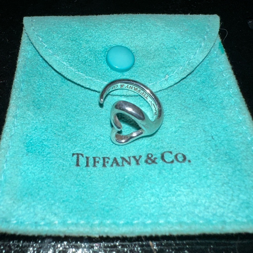 Tiffany and Elsa Peretti open heart ring size 5